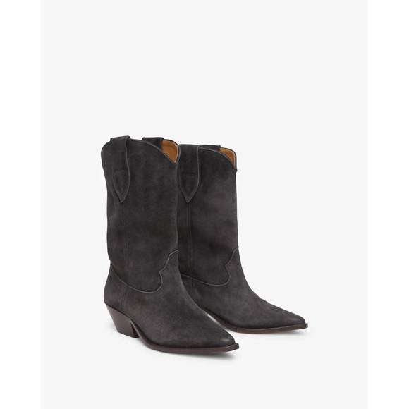 NEW ISABEL MARANT duerto cowboy boots in faded black - Picture 1 of 5